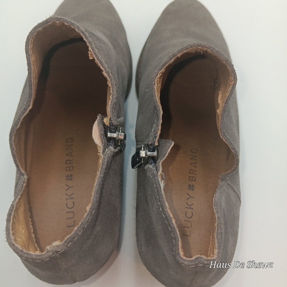 Lucky Brand Womens Frankela grey suede, size 6 - Picture 9 of 15